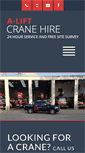 Mobile Screenshot of aliftcranehire.co.uk